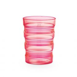 Drinkbeker, Sure Grip, transparant, roze