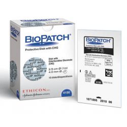 Biopatch disk 2.5 cm  Ø  x 4 mm, verp. 4 x 10 stuks