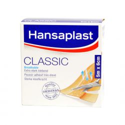 Hansaplast Classic, 5 m x 6 cm, verp. 1 stuk