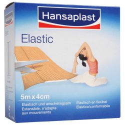 Hansaplast 5m x 4cm Elastisch,  verp. 1 stuk
