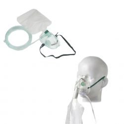 Zuurstofmasker met zak (NRB), kind, per stuk