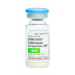 Demo Dose® Ceftriaxon 1 gram powder 10mL,verp.à 5 stuks
