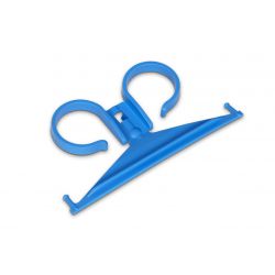 Curion bedhanger 1-delig, kunststof, blauw, verp. à 10 stuks