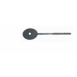 Rond plaatje met stenopeïsche opening 1mm op steel,verp. 1 stuk