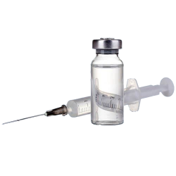 Injectieflacon wit 1 / fels 20 - 10ml, zonder dopje, verp. à 168 stuks