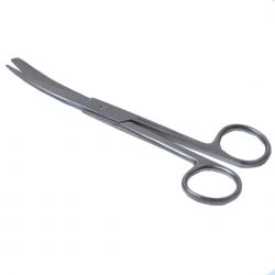 Stomaschaar gebogen, 11 cm, spits/stomp, verp. 1 stuk