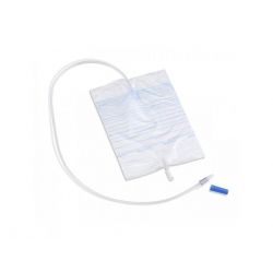 Curion urinebedzak 2Ll, 90cm trekkraan, verp. à 25 stuks