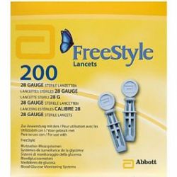 Freestyle Libre lancetten, 28G, verp.á 200 stuks