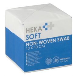 Heka nonwoven kompres, 4-laags, verp. à 100 stuks