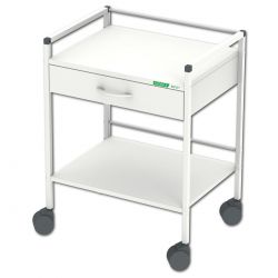 Haeberle  behandelwagen 08/16, wit 60x73x45cm met 1 lade
