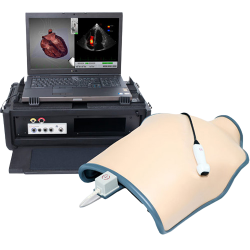 HW TTE Mobile Simulator, chest cover, laptop & probes