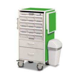 Medicijnwagen met Baxter-systeem, met 2 laden