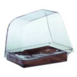 Transparante opbergdoos voor kunststof schedels met deksel