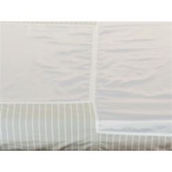 Wendylett onder hoeslaken 90 x 200 cm wit/grijs, verp. 1 stuk