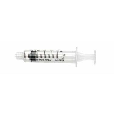 Nipro Injectiespuit 3-delig,  5ml, Luer Lock, verp. à 100 stuks