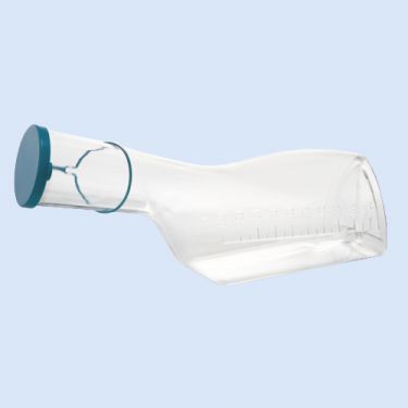 Urinaal heren met deksel, transparant