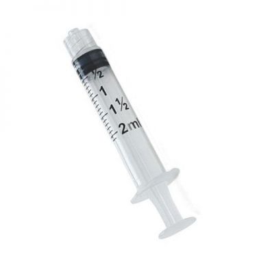 Nipro Injectiespuit 3-delig,  2ml, Luer Lock, verp. à 100 stuks