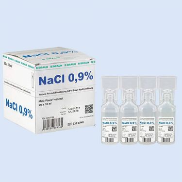 NaCl, 0,9%, miniplasco 10ml., verp. à 20 stuks